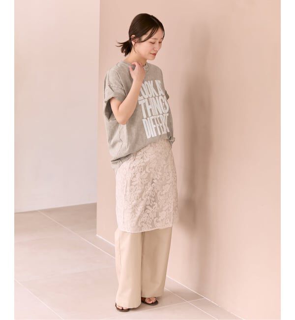JOURNAL STANDARD「《追加》ラウンドヘムピグメントT」|Tシャツ・カットソー|