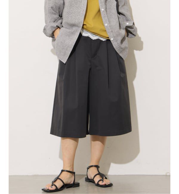 JOURNAL STANDARD relume「コットンナイロンタックワイドハーフパンツ」|その他|ブラック