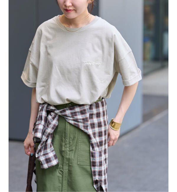 JOURNAL STANDARD relume「《追加》刺繍ロゴハーフスリーブT」|Tシャツ・カットソー|