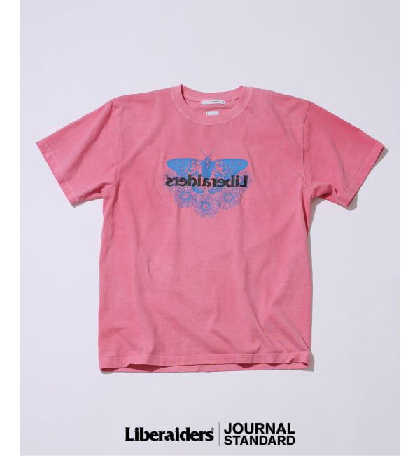 JOURNAL STANDARD「《予約》Liberaiders / リベレイダース 別注 バタフライ ミラー ロゴ Tシャツ」|Tシャツ・カットソー|ピンク