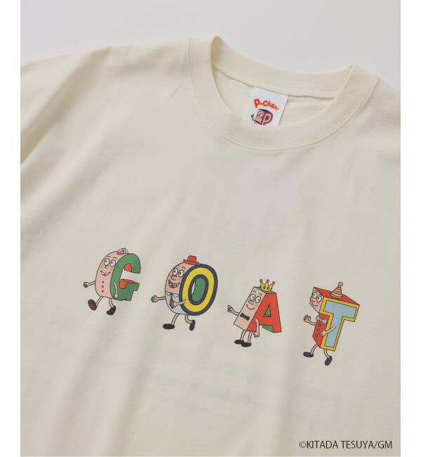 JOURNAL STANDARD relume「Pちゃん / アルファベッツ "GOAT" アルファベット Tシャツ」|Tシャツ・カットソー|