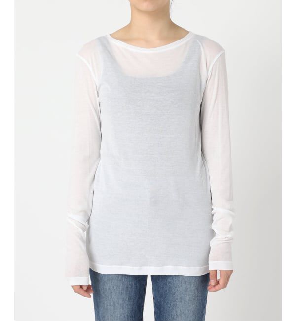 Spick and Span「《追加2》シアーボートネックプルオーバー」|Tシャツ・カットソー|