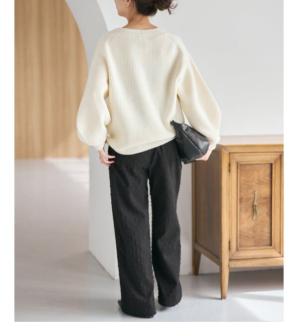 Spick and Span「《WEB限定》ドットジャガードイージーパンツ」|その他|