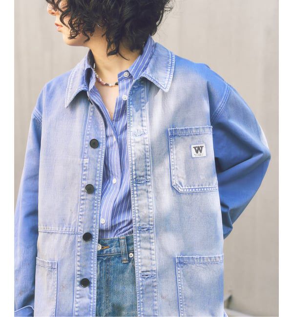 FRAMeWORK「BLUE STRIPE オーバーシャツ」|シャツ・ブラウス|