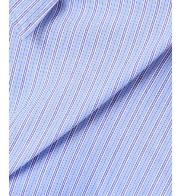 FRAMeWORK「BLUE STRIPE オーバーシャツ」|シャツ・ブラウス|