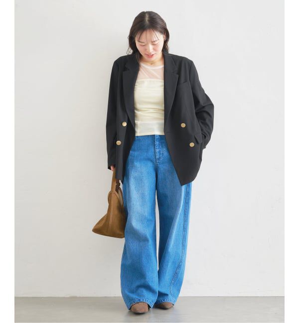 U by SPICK&SPAN「シアーベロア コルセットトップス」|Tシャツ・カットソー|