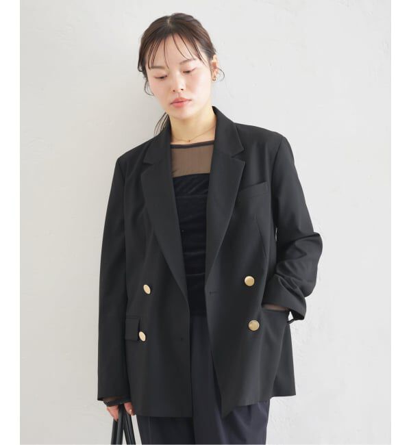 U by SPICK&SPAN「シアーベロア コルセットトップス」|Tシャツ・カットソー|