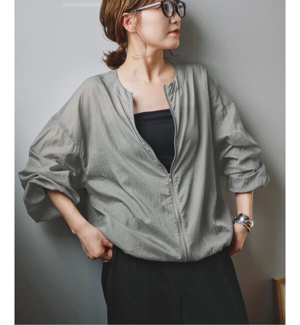 Spick and Span「《WEB限定 / 追加》シアーフロントZIPブルゾン」|その他|