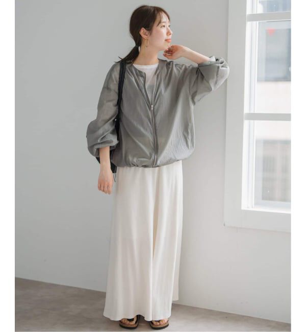 Spick and Span「《WEB限定 / 追加》シアーフロントZIPブルゾン」|その他|