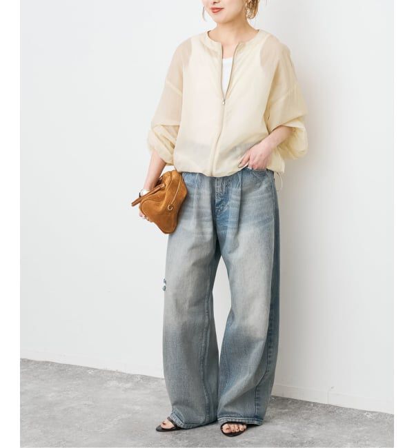 Spick and Span「《WEB限定 / 追加》シアーフロントZIPブルゾン」|その他|