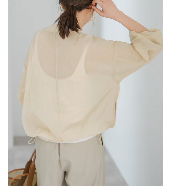 Spick and Span「《WEB限定 / 追加》シアーフロントZIPブルゾン」|その他|