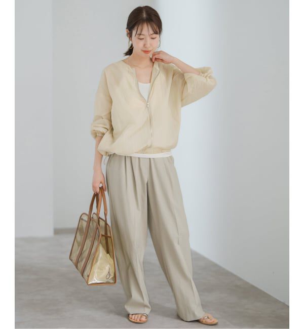 Spick and Span「《WEB限定 / 追加》シアーフロントZIPブルゾン」|その他|