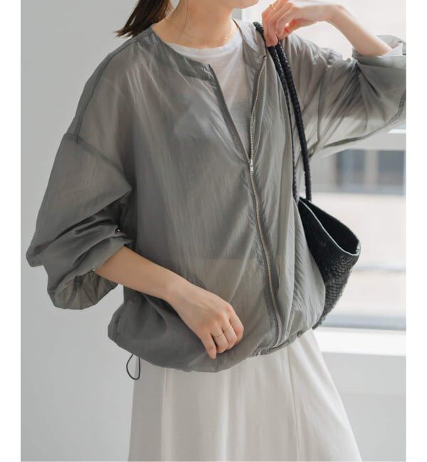 Spick and Span「《WEB限定 / 追加》シアーフロントZIPブルゾン」|その他|