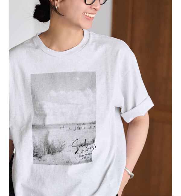 FRAMeWORK「PHOTO T-SHIRT」|Tシャツ・カットソー|グレーB