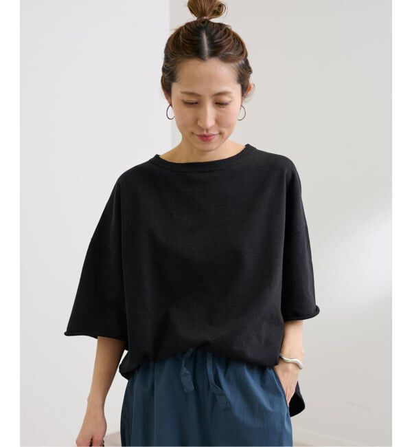 FRAMeWORK「≪新色 / 追加≫ミニ裏毛ハーフスリーブラウンドTee」|Tシャツ・カットソー|