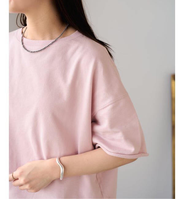 FRAMeWORK「≪新色 / 追加≫ミニ裏毛ハーフスリーブラウンドTee」|Tシャツ・カットソー|