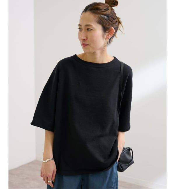 FRAMeWORK「≪新色 / 追加≫ミニ裏毛ハーフスリーブラウンドTee」|Tシャツ・カットソー|