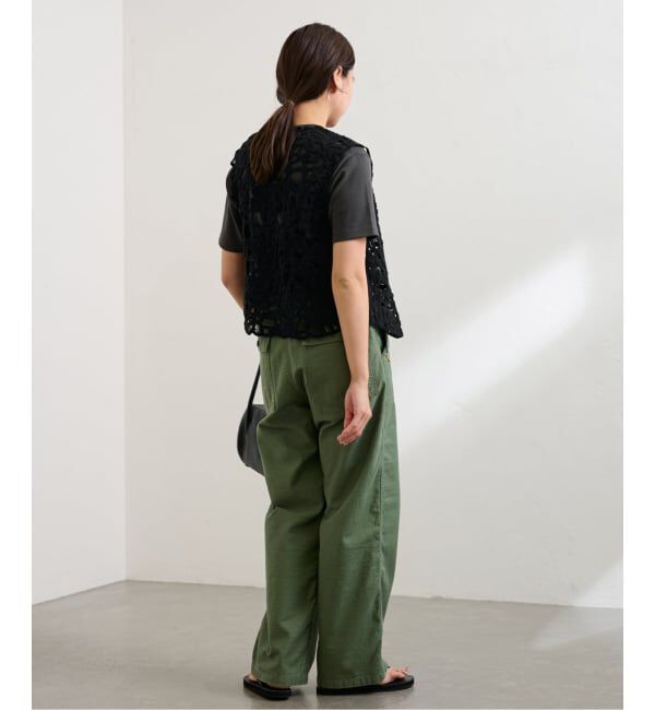 FRAMeWORK「≪追加≫コットンレースエンブロイダリーVEST」|ダウンベスト・ベスト|