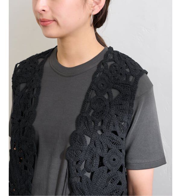 FRAMeWORK「≪追加≫コットンレースエンブロイダリーVEST」|ダウンベスト・ベスト|