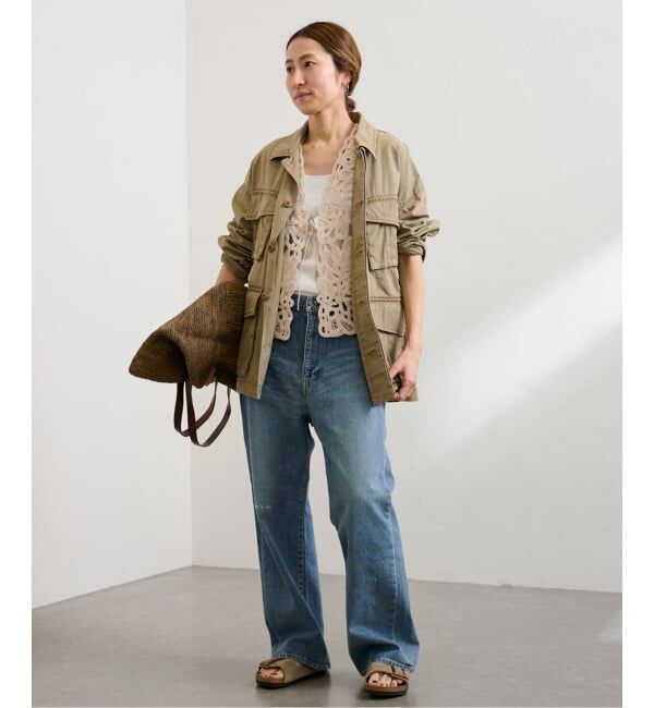 FRAMeWORK「≪追加≫コットンレースエンブロイダリーVEST」|ダウンベスト・ベスト|