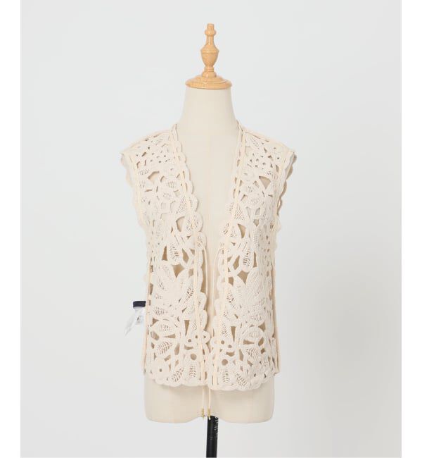 FRAMeWORK「≪追加≫コットンレースエンブロイダリーVEST」|ダウンベスト・ベスト|