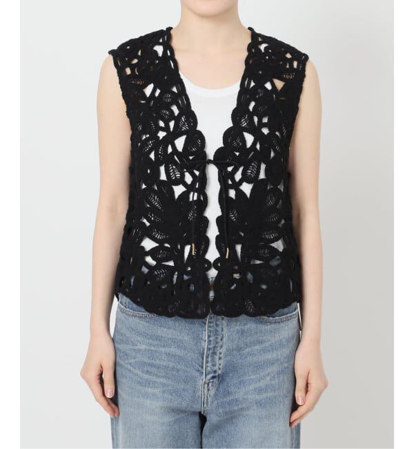 FRAMeWORK「≪追加≫コットンレースエンブロイダリーVEST」|ダウンベスト・ベスト|
