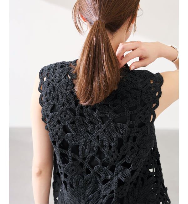 FRAMeWORK「≪追加≫コットンレースエンブロイダリーVEST」|ダウンベスト・ベスト|