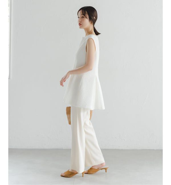 NOBLE「【洗える】ミックスシアーノイズペプラムブラウス」|シャツ・ブラウス|