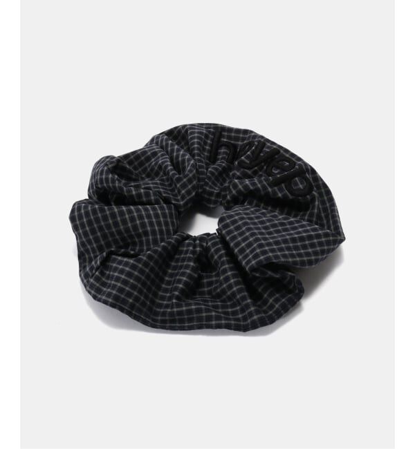 U by SPICK&SPAN「heyep/ヘイップ Pajama Check Logo Scrunchie」|その他|ブルー A