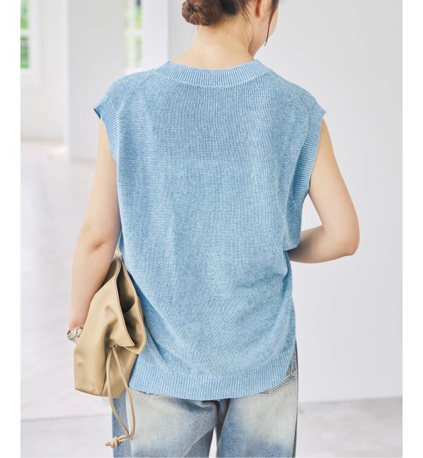 Spick and Span「《手洗い可 / 予約》リネンミックスフレンチプルオーバー」|ニット・セーター|