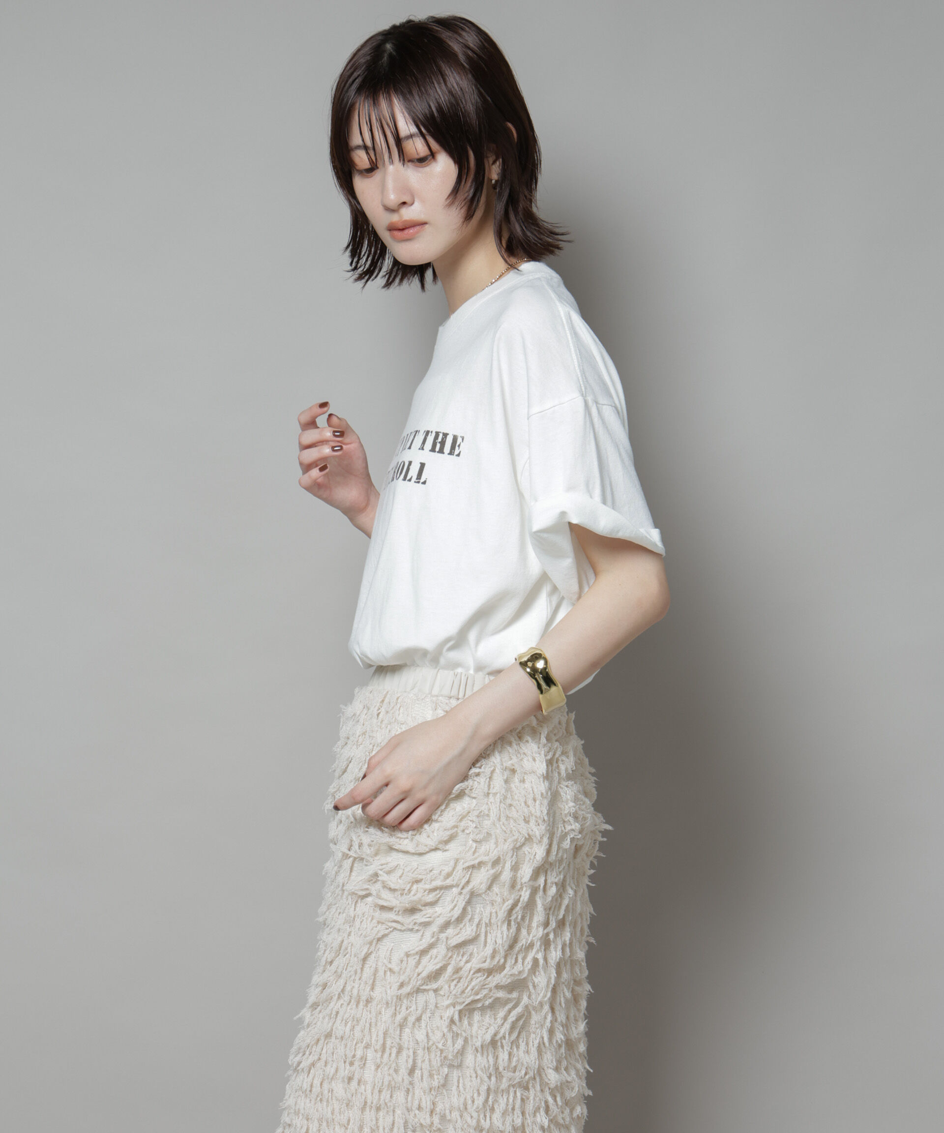 nano･universe「ヴィンテージライクTシャツ」|Tシャツ・カットソー|