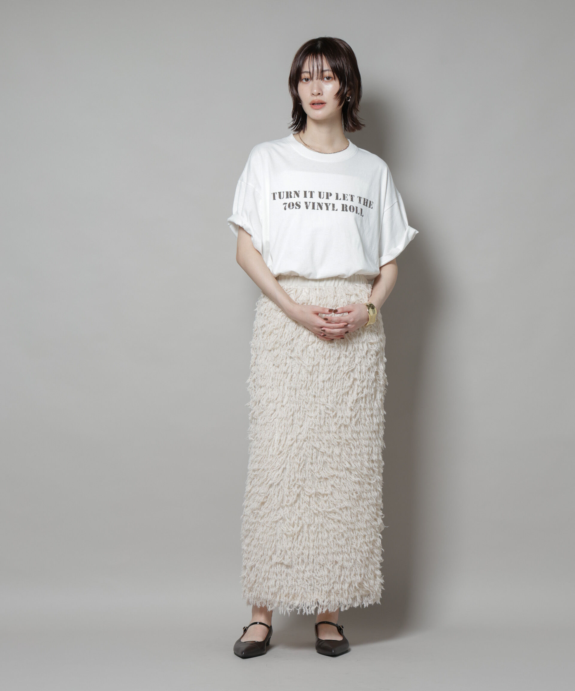 nano･universe「ヴィンテージライクTシャツ」|Tシャツ・カットソー|