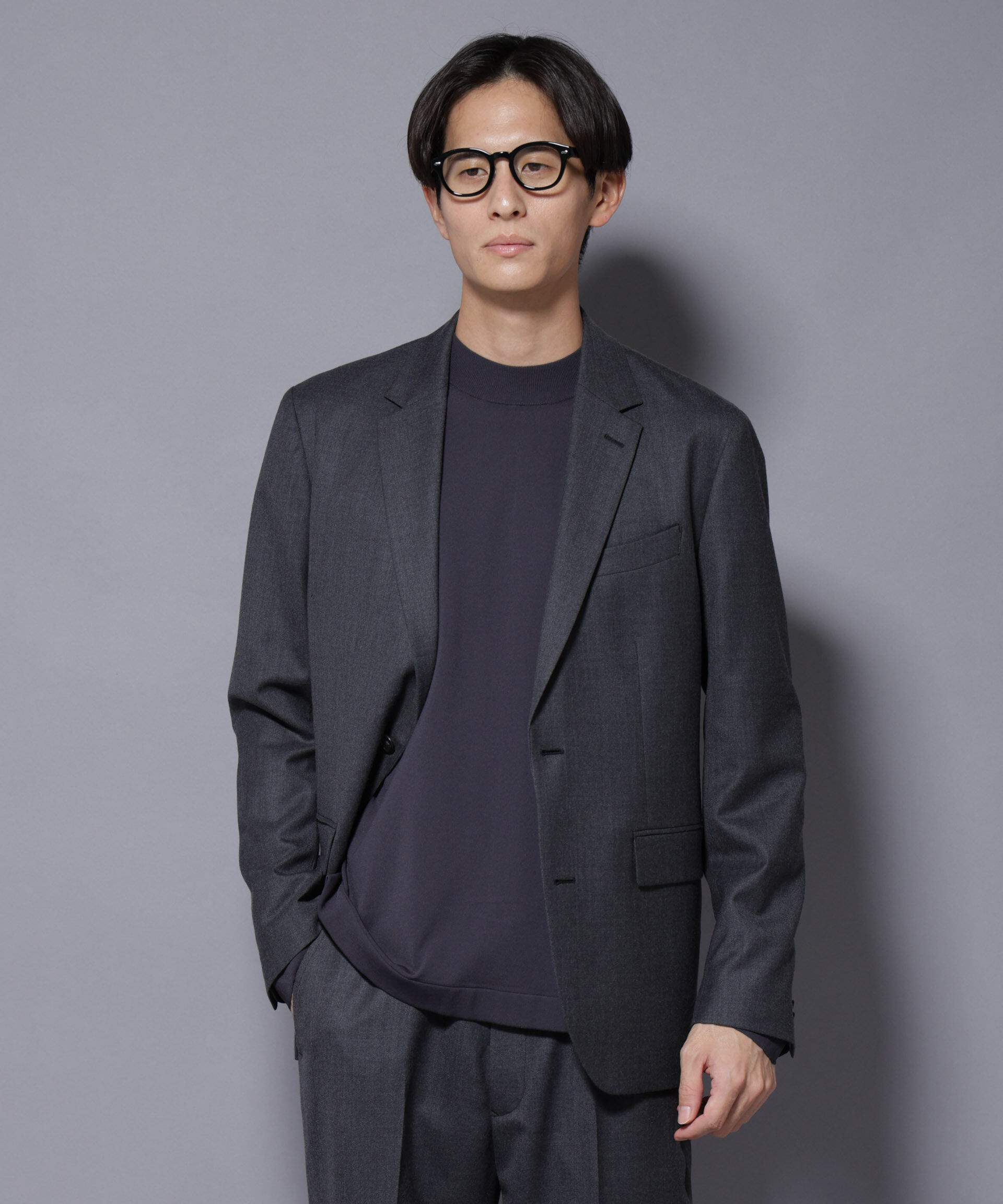 nano･universe「｢N JACKET PREMIUM｣RENU(R) ｳｰﾙ混洗えるｻｷｿﾆｰｼﾞｬｹｯﾄ(ｾｯﾄｱｯ」|スーツ|