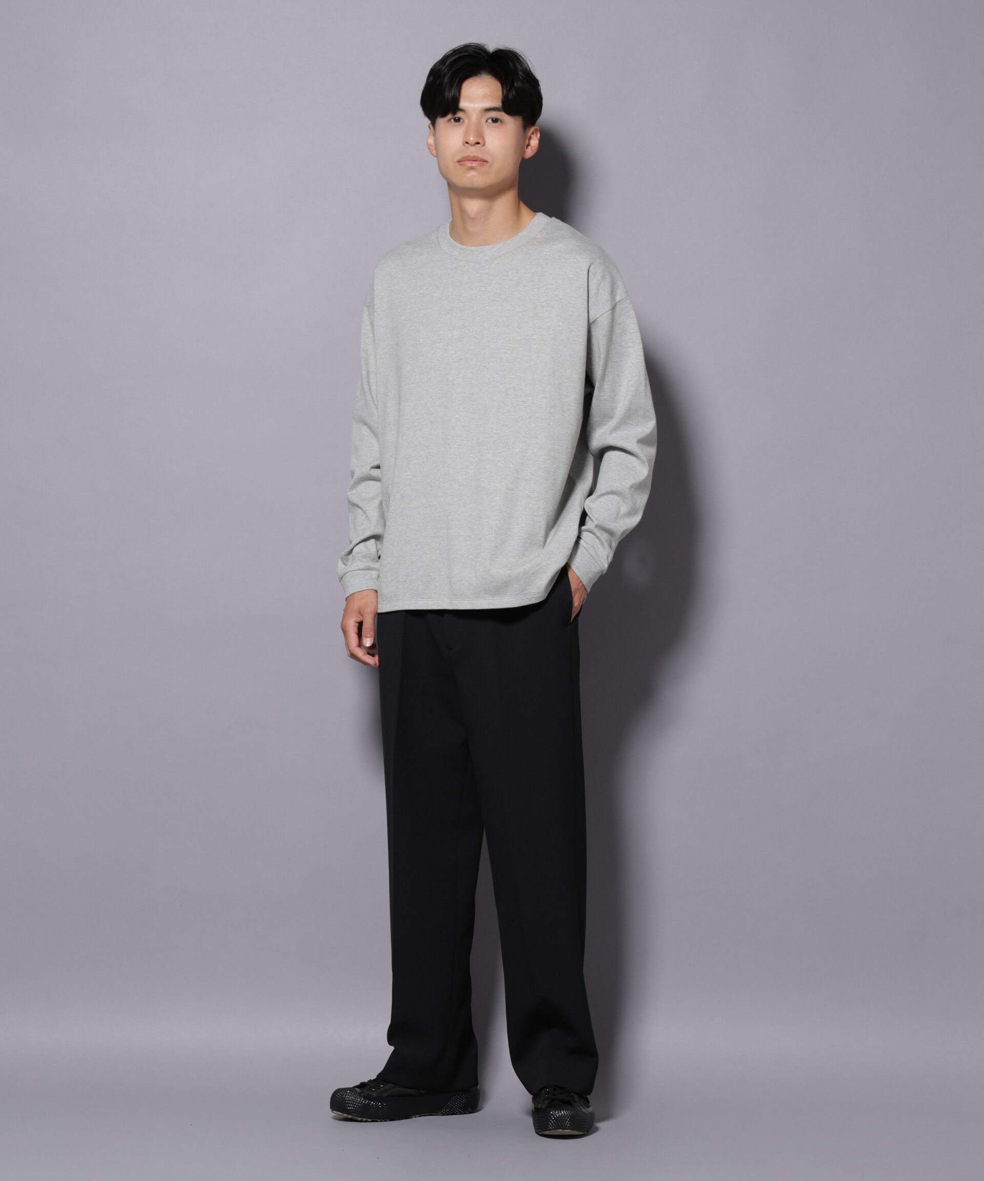 nano･universe「Anti Soaked(R)  汗染み防止 クルーネック ビッグシルエット Tシャツ」|Tシャツ・カットソー|