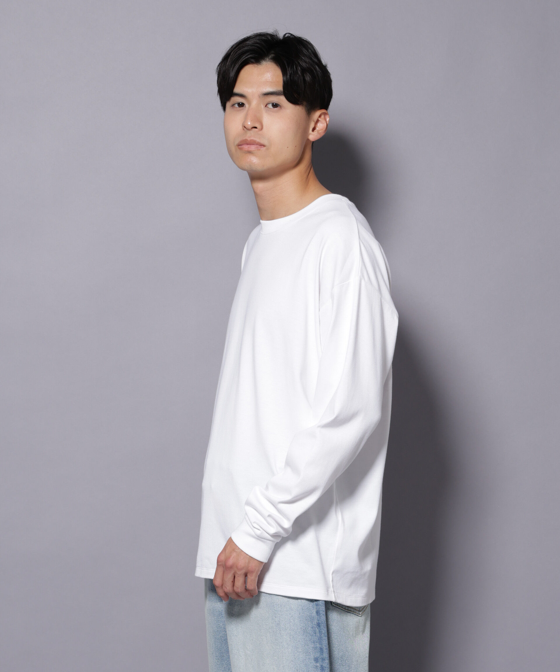 nano･universe「Anti Soaked(R)  汗染み防止 クルーネック ビッグシルエット Tシャツ」|Tシャツ・カットソー|