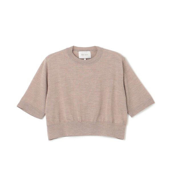 BEIGE,「【洗える】LA MONNAIE / ショート丈ニット」|ニット・セーター|