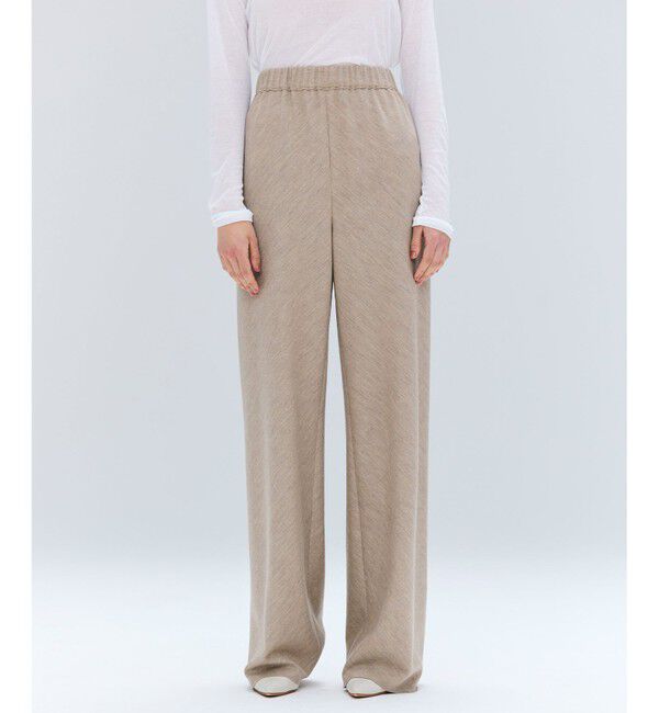 BEIGE,「【Precious掲載】MONTAIGNE / イージーウエストウールワイドパンツ」|その他|Taupe