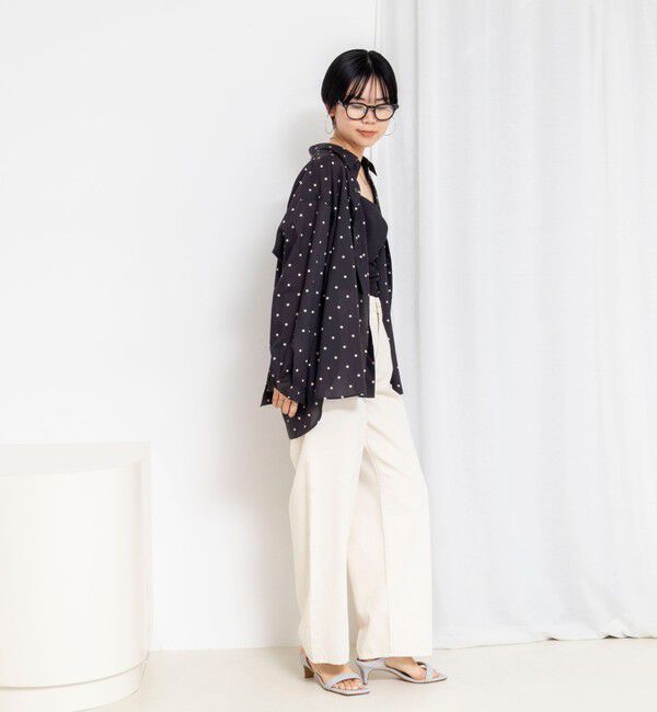 Rie Miller「ウォッシャブルレギュラーカラー2WAYシャツ」|シャツ・ブラウス|