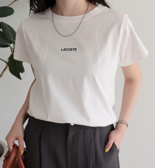 fredy emue「【LACOSTE／ラコステ】ロゴ入り半袖Tシャツ」|Tシャツ・カットソー|オフホワイト