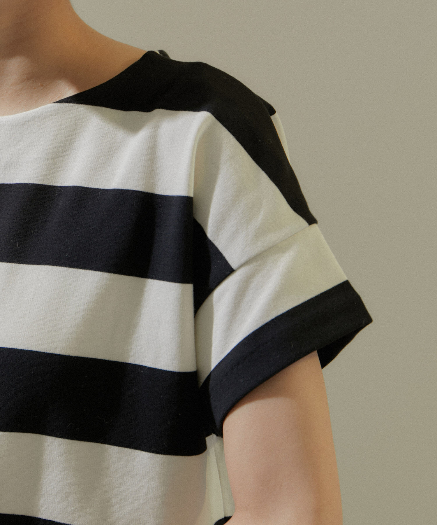 SALON adam et rope'「【WEB限定】ポンチワイドボーダーTシャツ」|Tシャツ・カットソー|