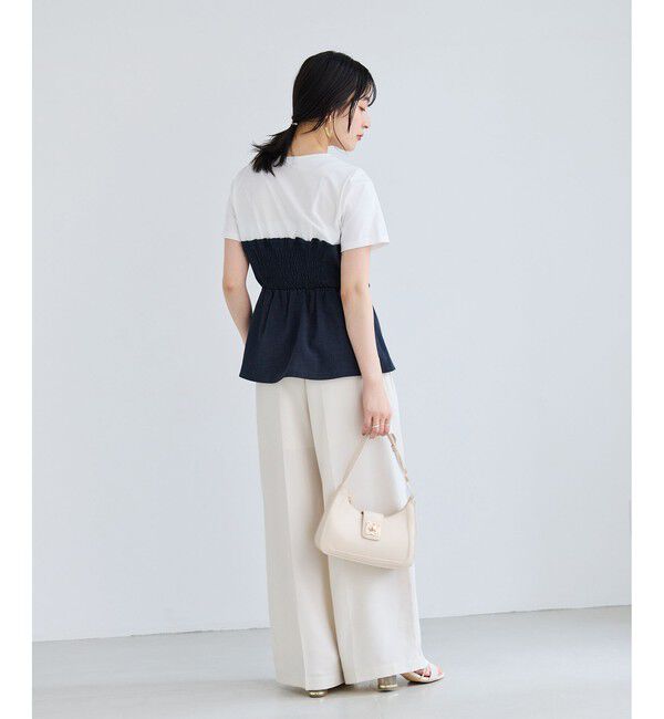 VIS「美easyリネンライクリボンビスチェトップス/イージーケア・接触冷感・セットアップ対応」|Tシャツ・カットソー|