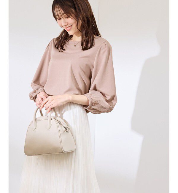 Rope&rsquo;Picnic「【WEB限定カラー:ネイビー,ピンク】袖シアーカットトップス」|Tシャツ・カットソー|