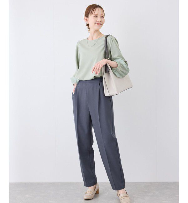 Rope&rsquo;Picnic「【WEB限定カラー:ネイビー,ピンク】袖シアーカットトップス」|Tシャツ・カットソー|