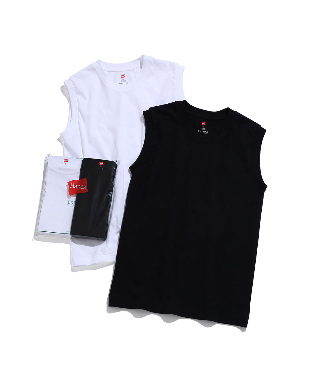 ADAM ET ROPE'「【Hanes for BIOTOP】Sleeveless T-Shirts」|Tシャツ・カットソー|