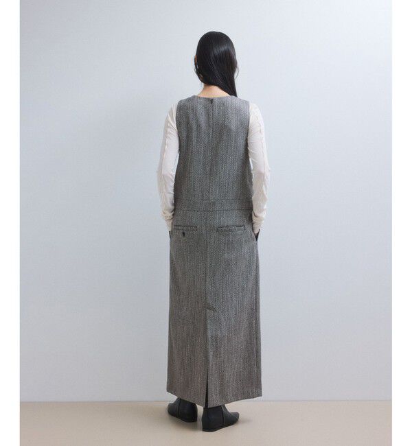 ADAM ET ROPE'「【WEB限定】ストレートセミツイードワンピース」|ワンピース|