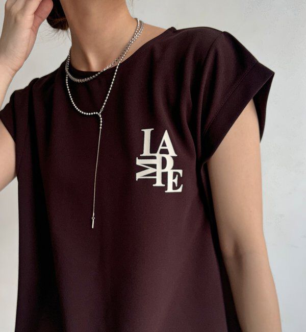 「【WEB限定】カットジョーゼットミックスロゴTEE」|Tシャツ・カットソー|