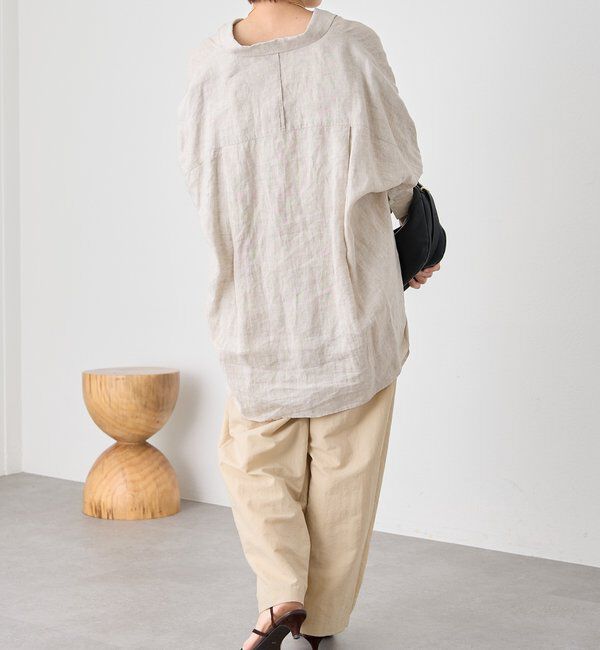  「予約【名品/サイズ展開あり】リネンワイドシャツ」|シャツ・ブラウス|