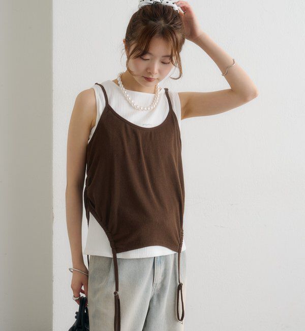  「シアーレイヤードキャミSET」|Tシャツ・カットソー|