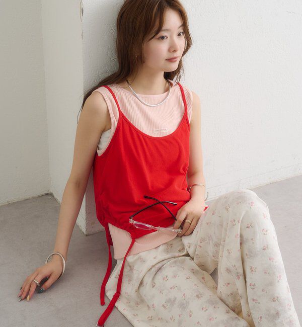  「シアーレイヤードキャミSET」|Tシャツ・カットソー|
