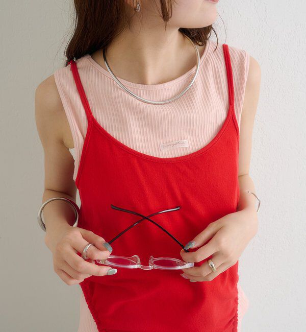  「シアーレイヤードキャミSET」|Tシャツ・カットソー|